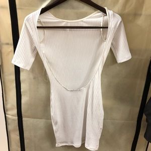 AA Open backless of the shoulder mini dress